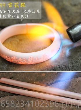 高档手银手镯女99款9纯银开 口实心覆古银饰妈妈古工法蹄形马足银