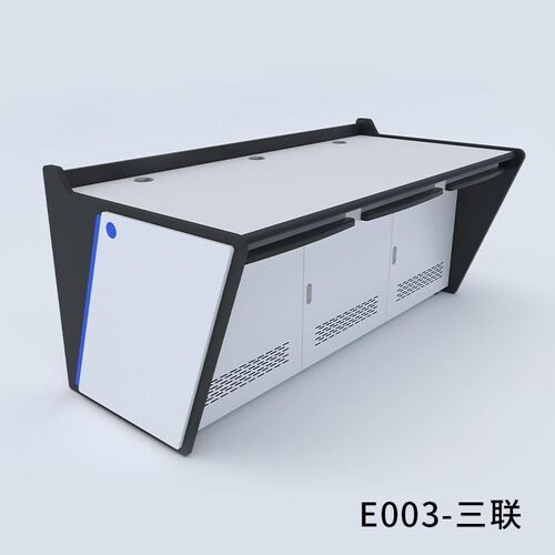指挥中心控制台双联监控室电脑操作台定做弧形科技感调度工作直销