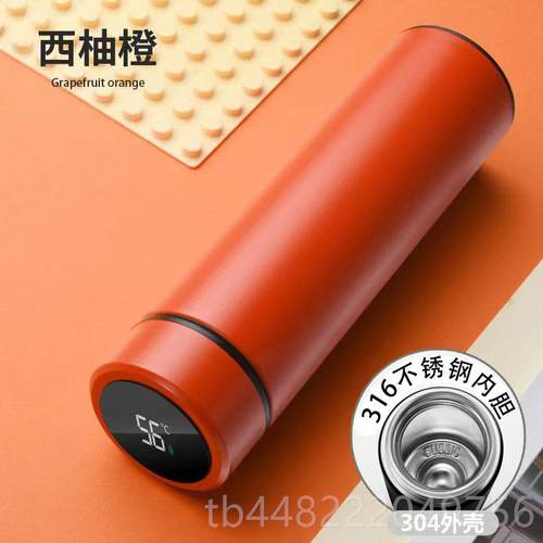 正品夜光保杯温男女士简约0高级34不锈钢水杯学生杯高颜值可携式