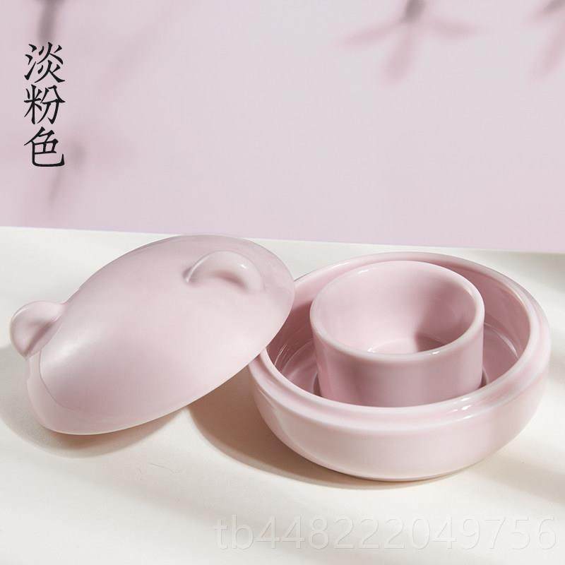 正品瓷六品堂小熊墨盒陶墨火墨锅砚台带盖防干盘保湿防蒸发书法碟,文具电教/文化用品/商务用品,文房四宝,淘宝优惠券,粉丝福利购,淘宝优惠卷