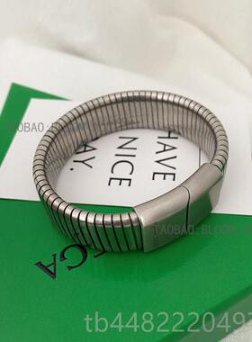 正品博镯网红主同款银色手表链小众高级复古气质手环冷淡简约手风