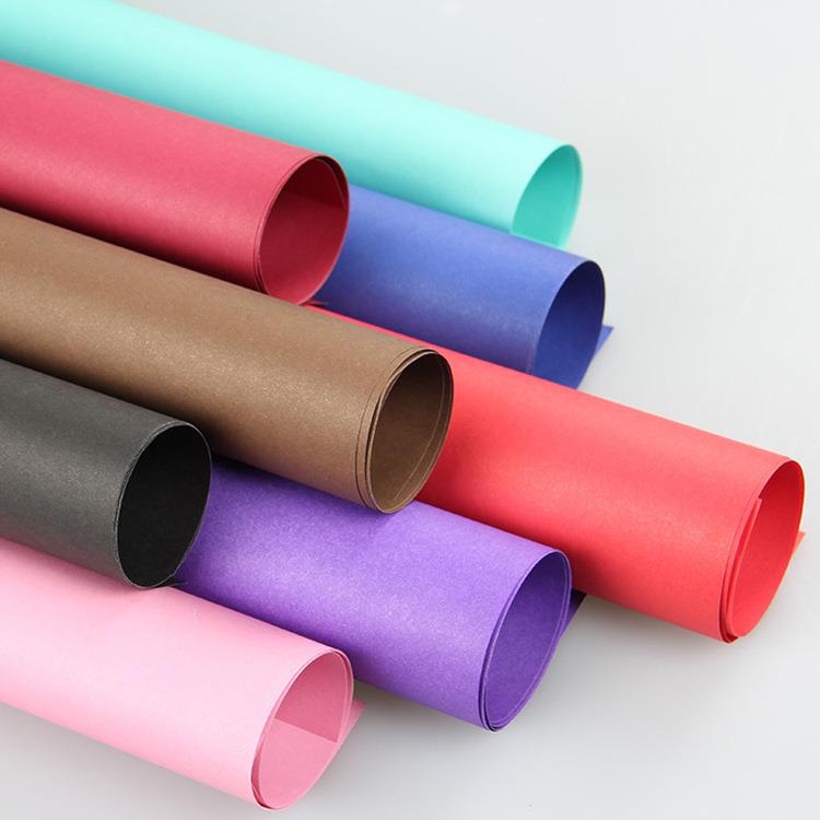 新款牛皮纸 平面纸 45张/包复古礼品包装纸卡通花店用品