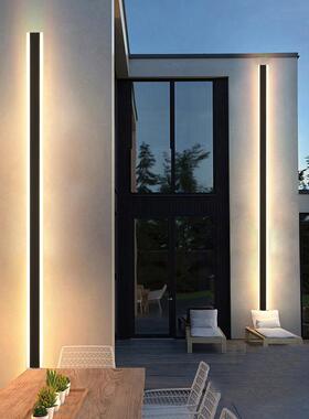 长条壁灯简约走廊阳台室外园林装饰背景墙房间围墙户外庭院线条灯