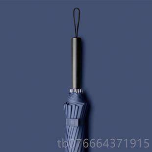 正品 雨伞柄男大号超大直柄简约直抗风黑色双人自动定制loo长g广告