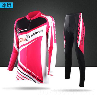 正品采产品Acacia自车男子和女子自行车服装套装，男子和子长袖自