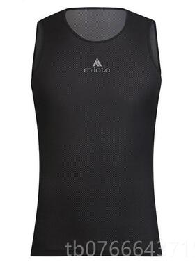 正品Milot o公路登车行排汗衫男款紧身山背心 骑行内骑搭透气打底