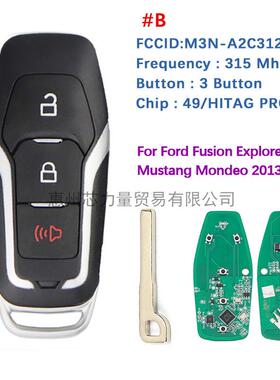 适用于福特3键智能钥匙 M3N-A2C31243300 49 Chip 315MHZ