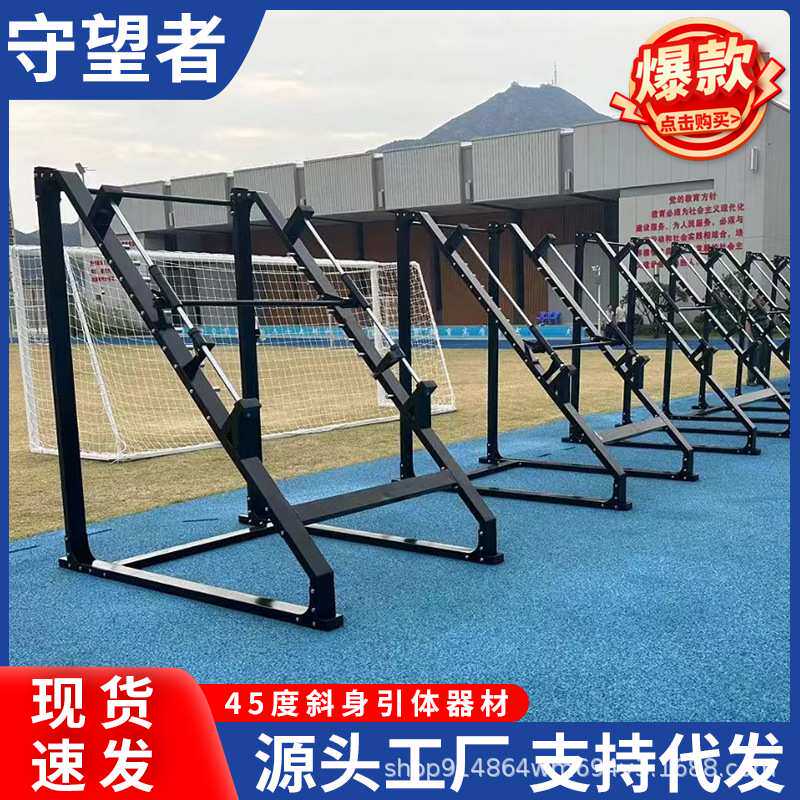 斜身引体器材中学女生体育用品高度可调稳定学生引体架中考体育