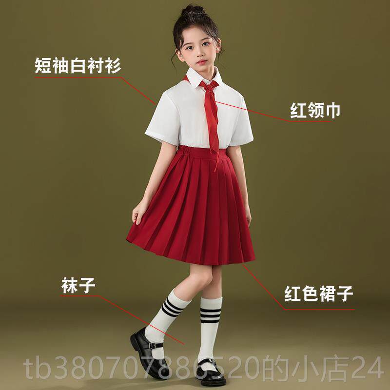 高档我是红出领巾合唱团演少先队员童爱儿国诗生歌朗诵比赛中小学