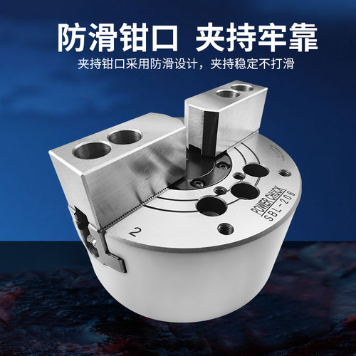 液压中空二爪卡盘油压两爪卡盘6寸8寸10寸数控车床夹具强力动力卡