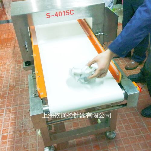直销台式金探仪冷冻食品检测机全金属异物残留验针机输送式检针器