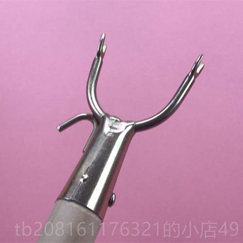 正品带圆形实木叉倒杆 钩金属头衣服叉子 家用阳台挑衣衣服绳线工