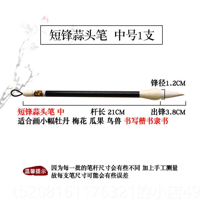 正品套占安笔庄短锋永国画头毛笔兼毫初学者写意牡丹国画蒜专用毛