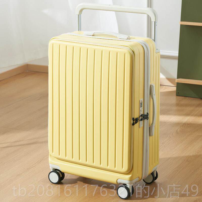 正品侧开盖便捷开箱行李箱女20寸旅行密码量箱多功能大容码箱密2