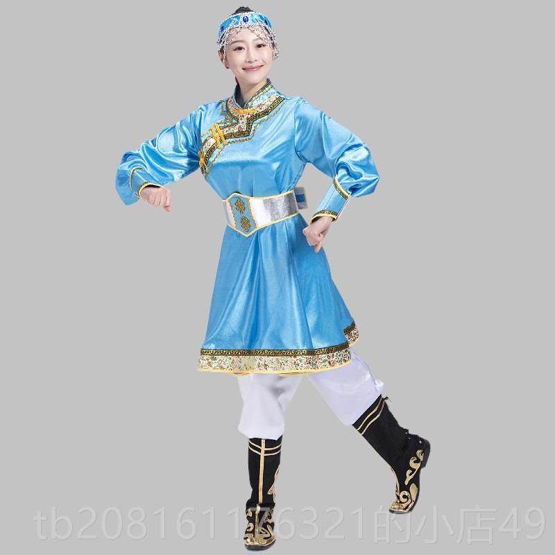 正品蒙古族舞蹈演出服装成藏人女家族新疆舞水袖土少数民族族表演