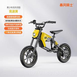 新款暴风骑士儿童电动车超轻动车男女孩大电号摩托越野充电玩具电