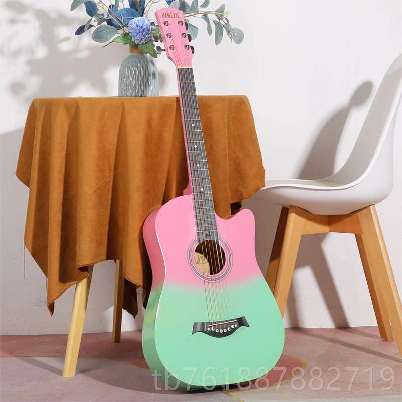 新款初学者38男寸生女生专用民新入门练习41寸单板吉它谣木吉他手