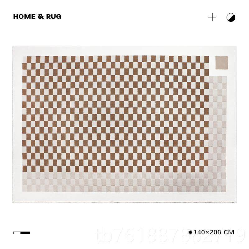 正品口赛波棋斯 原创设计 罗马的客厅 风进羊毛中古盘格地毯卧室