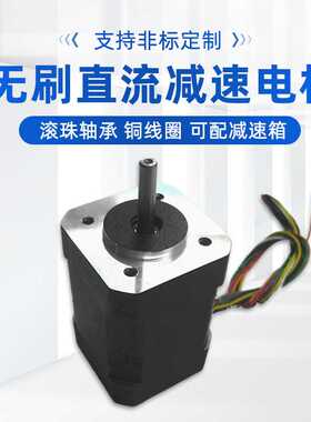 供应24V8000转无刷直流电动机42BLS02-2480方形42mm无刷电机微型