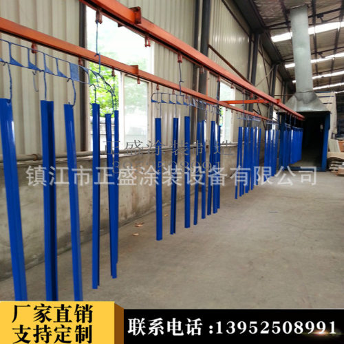 厂家护栏板喷塑设备喷涂流水线 非标喷涂生产线 悬挂链输送线