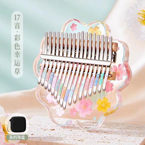 高档指琴水晶透明卡林巴2拇1音初学生者女学琴儿童手指姆钢冷门小