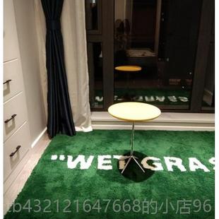 高档湿草地厅 wetgrass 地毯绿长绒联名潮牌客室床边卧展厅装饰色
