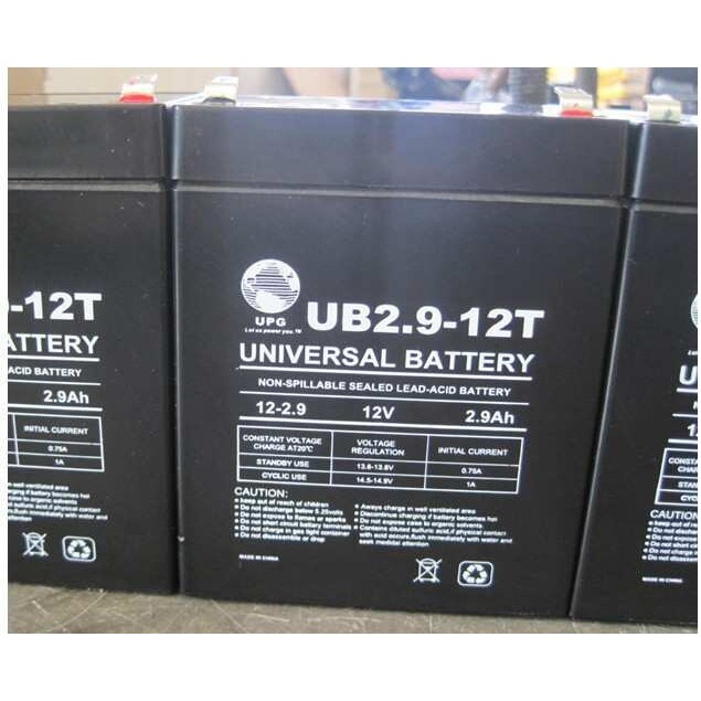 冲钻UPG UB2.9-12T 12V2.9AH播音器 音箱 扩音器蓄电池