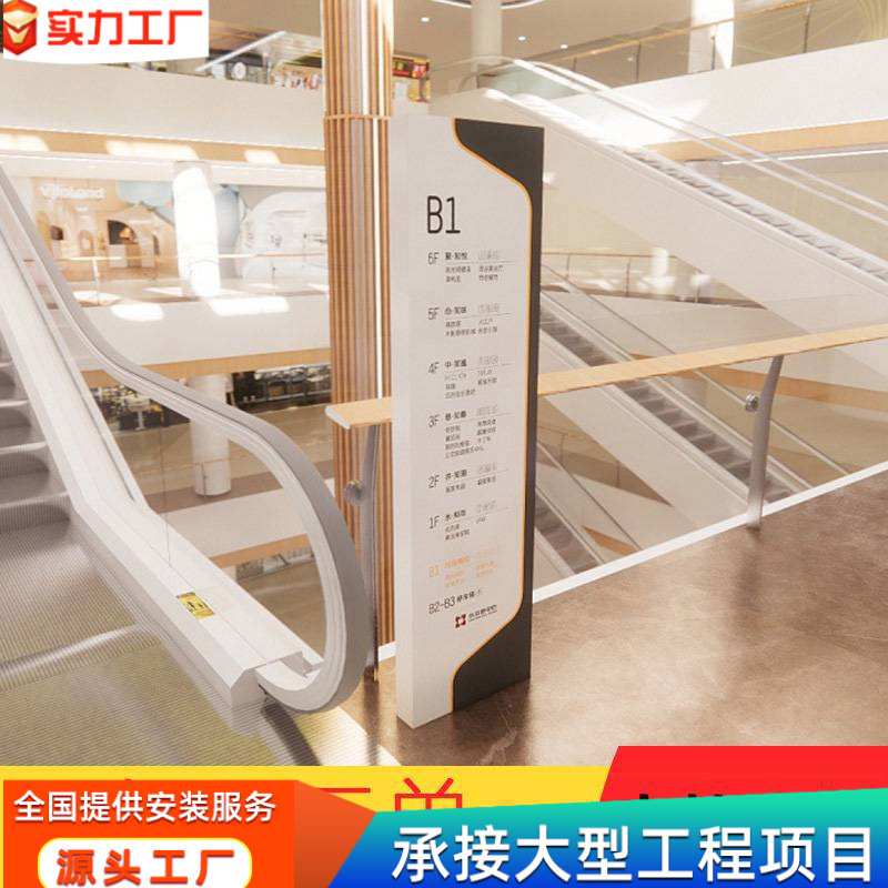 商场标识导视牌设计制作商场标识指示牌商业综合体导视系统制作