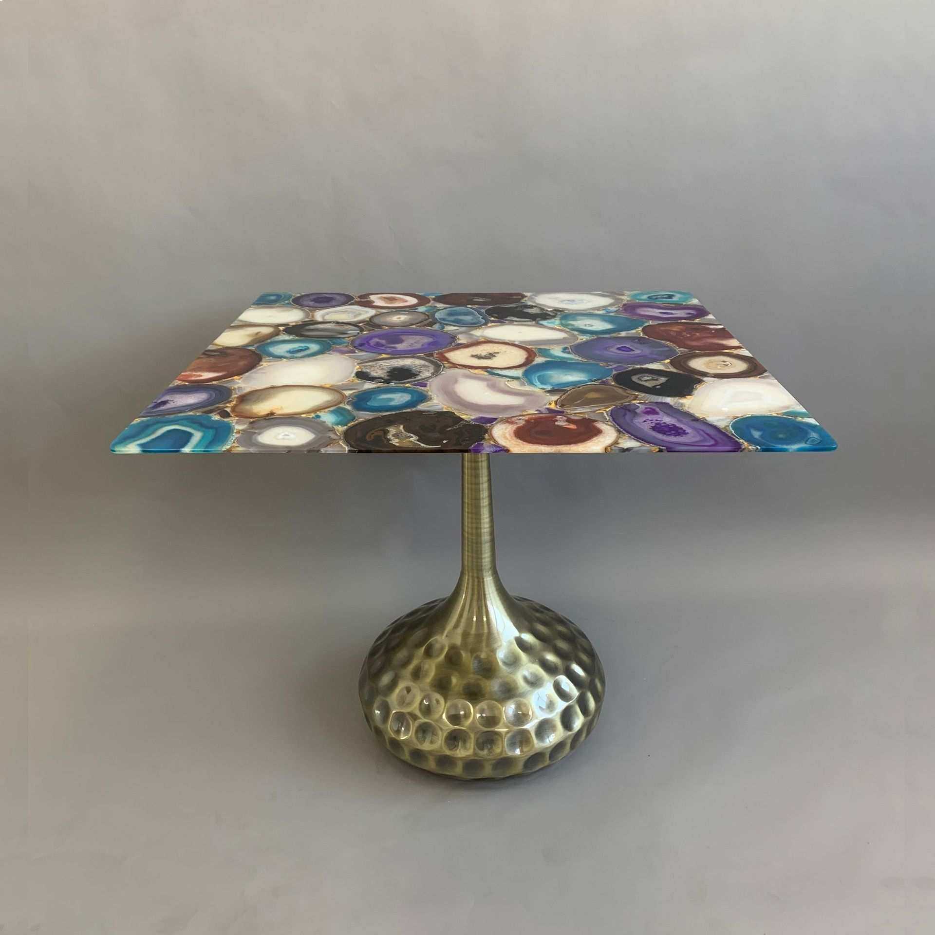 后现代轻奢七彩玛瑙茶几/别墅酒店样板房大平层设计师款玛瑙边几,模玩/动漫/周边/娃圈三坑/桌游,模型制作工具/辅料耗材,淘宝优惠券,粉丝福利购,淘宝优惠卷