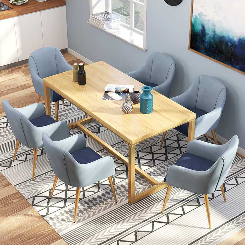 北欧实木餐桌椅组合 西餐厅铁艺 家用简约长方形家庭吃饭桌椅定制,模玩/动漫/周边/娃圈三坑/桌游,模型制作工具/辅料耗材,淘宝优惠券,粉丝福利购,淘宝优惠卷