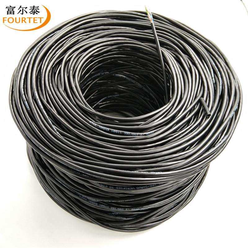 CAT5E UTP 24AWG 0.5MM无氧铜 黑色超五类国标过测试工程级网络线