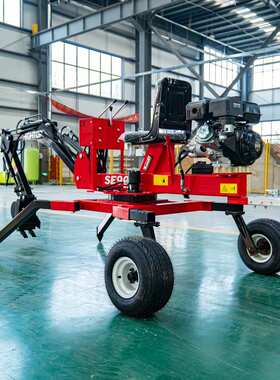 出口意大利多功能小型挖掘机 轮式牵引后挖backhoe 新款蜘蛛挖机