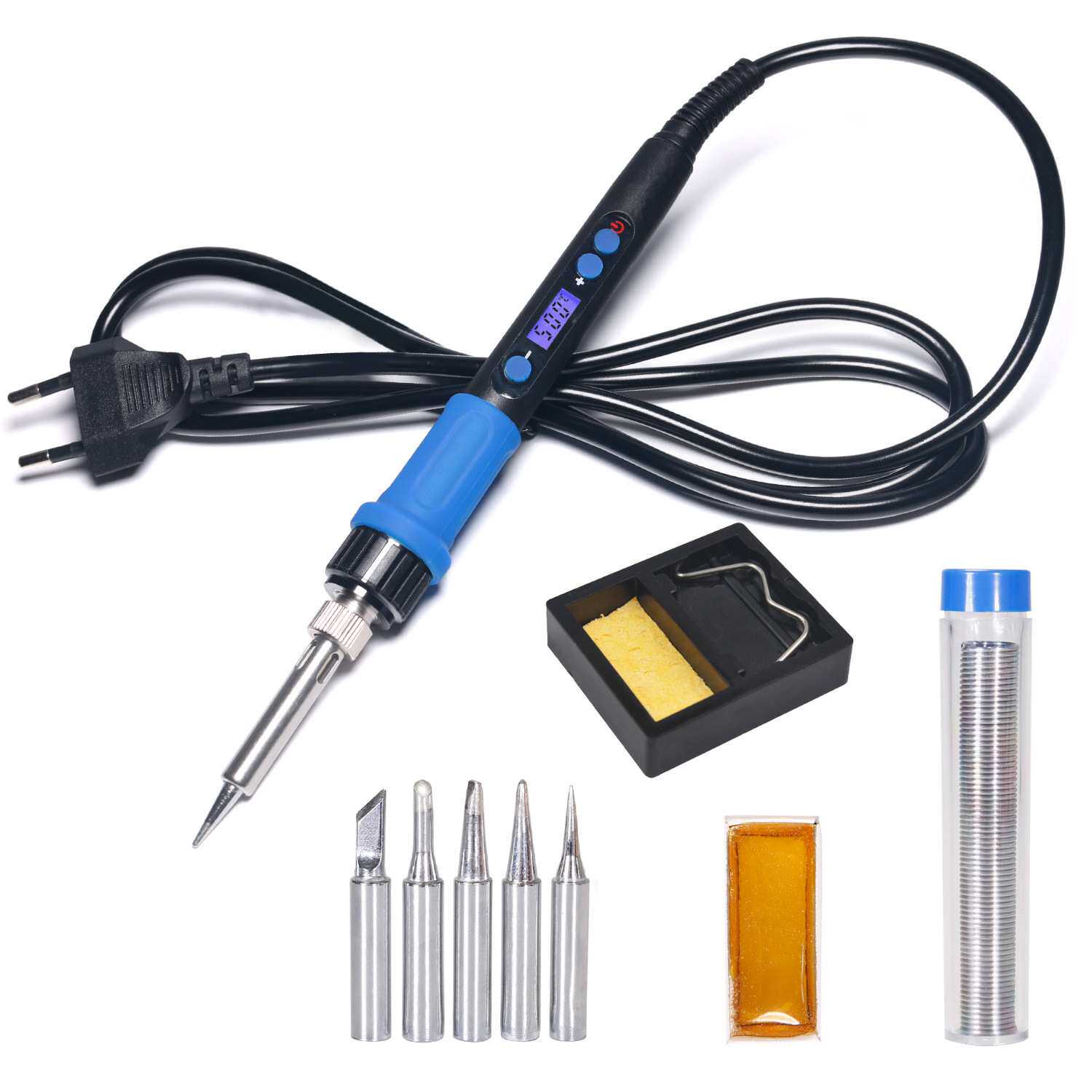谊华供应928D电烙铁套装 电烙铁家用焊接 可调温数显烙铁100W