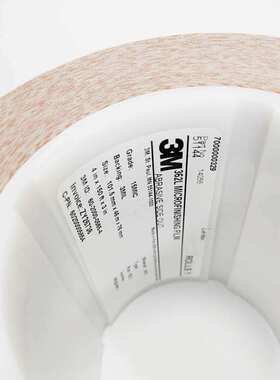 3M362L砂纸 40MIC 精密研磨砂卷 铝压铸件圆柱形扁平零件上薄膜带