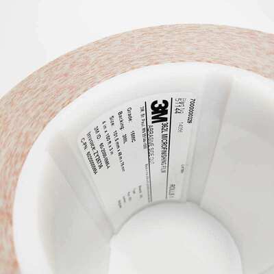 3M362L砂纸 40MIC 精密研磨砂卷 铝压铸件圆柱形扁平零件上薄膜带