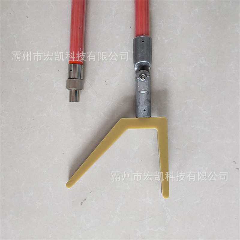 带电作业环氧树脂摘取杆绝缘棒遮蔽罩拆装杆叉头操作