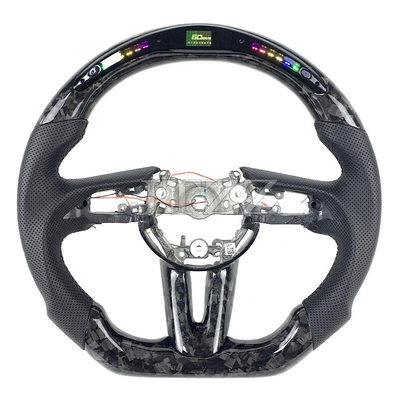 适用于马自达3 6 CX90 CX30 CX8 CX7 CX5碳纤维方向盘2020-2023