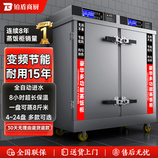 双门蒸饭柜商用电蒸箱大型24盘食堂煤燃气蒸饭车蒸饭机米饭蒸饭箱