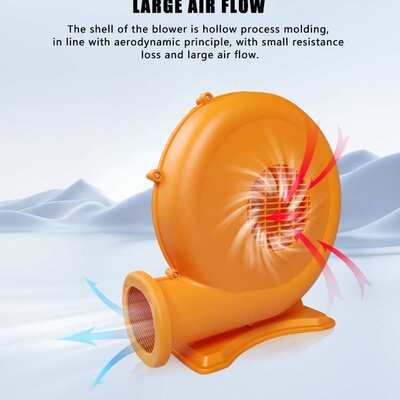 启胜跨境出口220V英规/GS认证充气城堡家用跳床大功率鼓风机750W