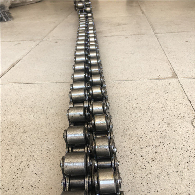 工业链条16A-2带顶轮链条双排带顶轮1寸链条流水线定作双排链条
