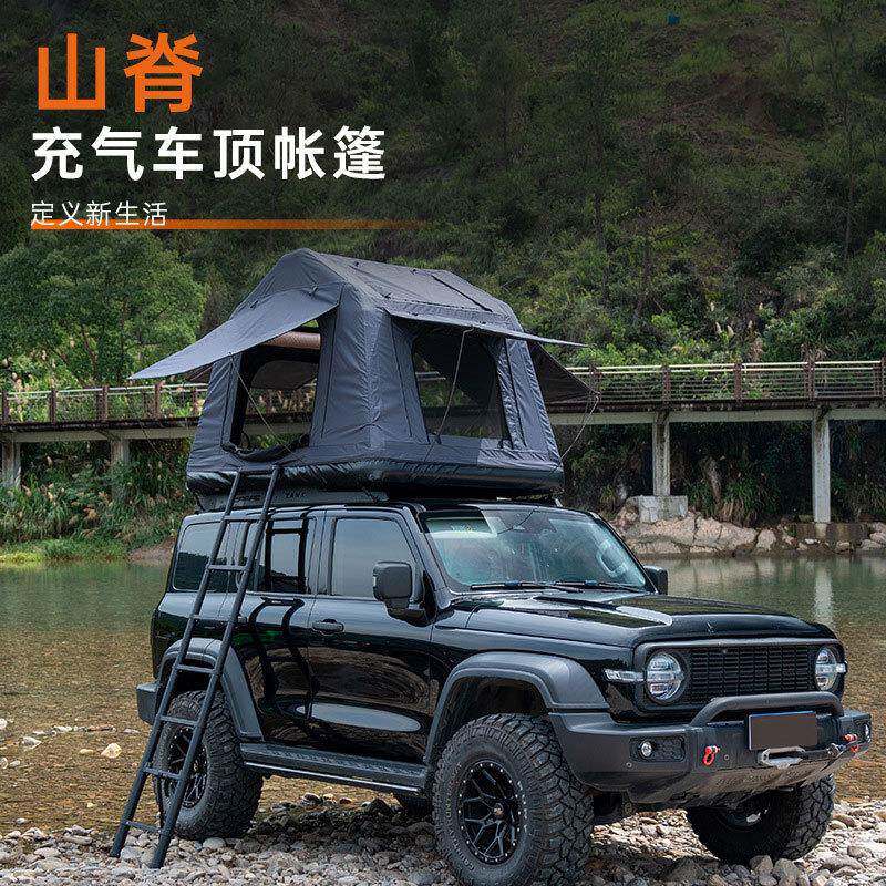 充气车顶帐篷户外露营SUV坦克越野自驾游汽车露营可收纳车载帐篷
