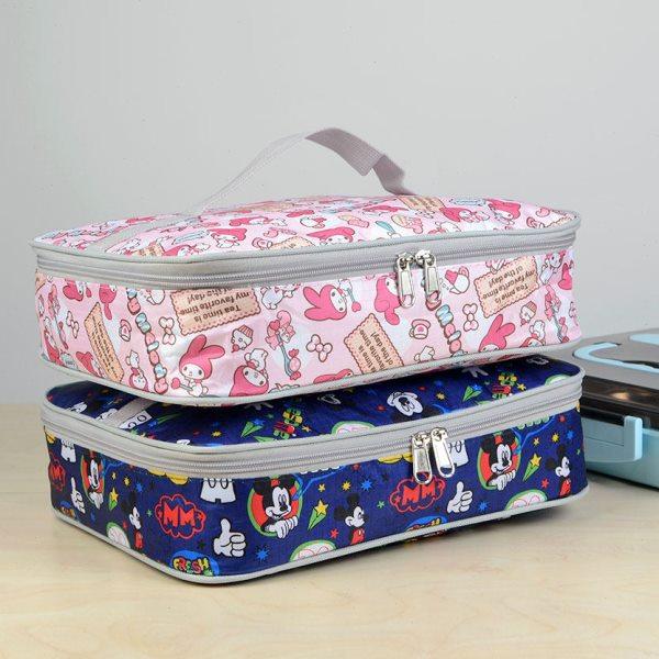 保温午餐便当包学生分格餐盘袋方形饭盒袋防水防油加厚铝箔带饭袋,收纳整理,便当包,淘宝优惠券,粉丝福利购,淘宝优惠卷