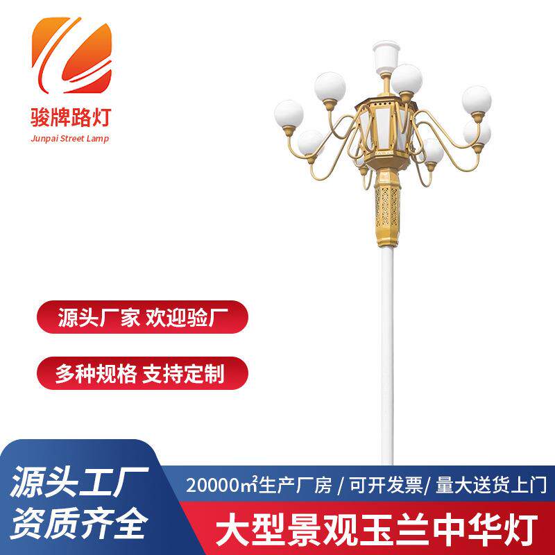 市政道路户外大型景观灯 景区公园广场8米中华灯LED异性灯路灯