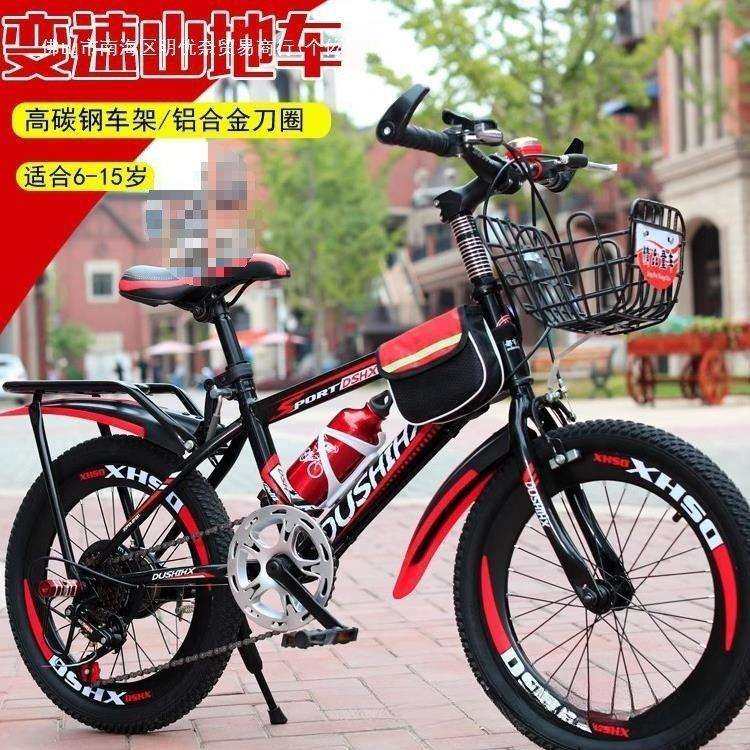 儿童自行车女孩女童公主款6-8-10-12-15岁中大童脚踏单车男孩赛车