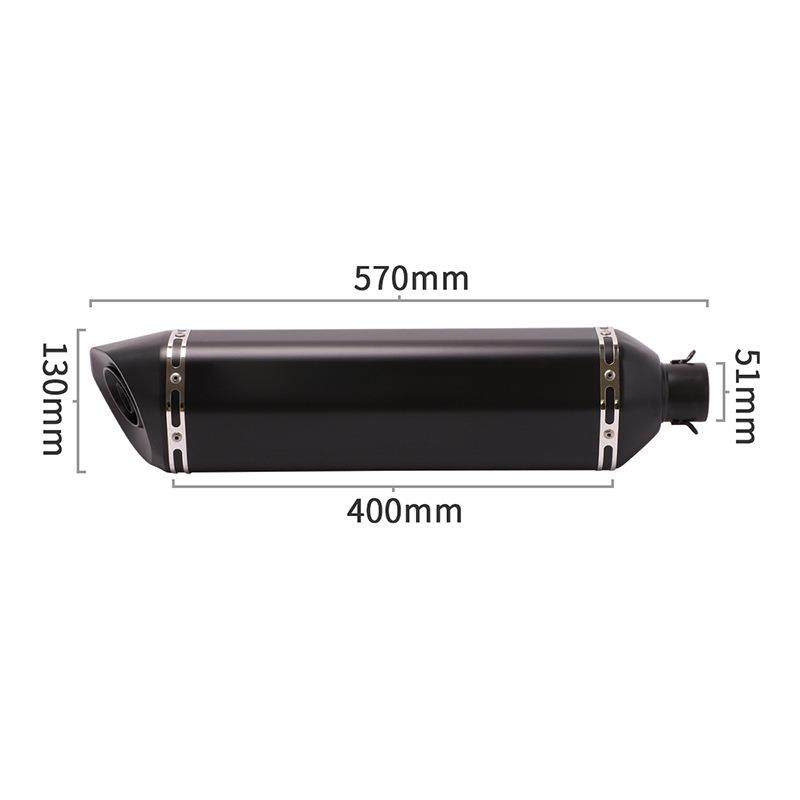 TMAX530春风250赛艇400黄龙600忍者300 R3摩托跑车改装大六角圆尾