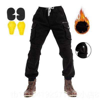 正品机车骑赛行裤春秋冬士加绒防风机车工装裤防摔夏车裤束骑脚四