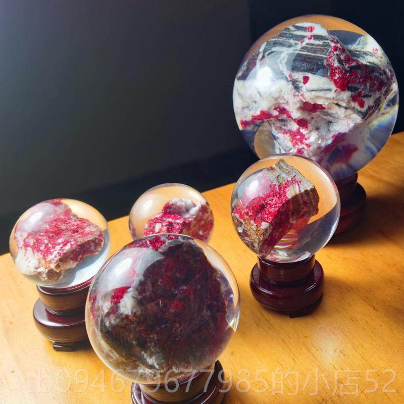 正品湘印象 砂原石球西客厅办公室摆件朱天然辰砂晶水饰品,饰品/流行首饰/时尚饰品新,摆件,淘宝优惠券,粉丝福利购,淘宝优惠卷
