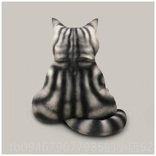 正品背影枕猫咪不想元理你靠猫垫沙发垫靠垫动漫二次周边午抱睡枕