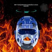 WTR跆拳道护具护头备面罩可拆卸实战装 护儿童脸护头套护面空手道