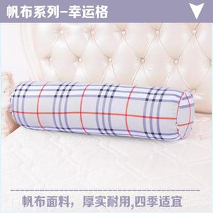高档头长韩式枕圆形腰垫帆布柱枕头时尚糖果枕头条形腰垫长圆形腰